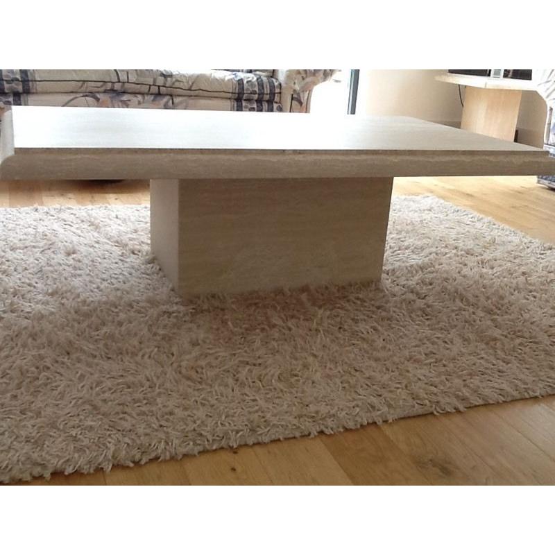 Solid stone coffee table & lamp table
