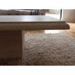 Solid stone coffee table & lamp table