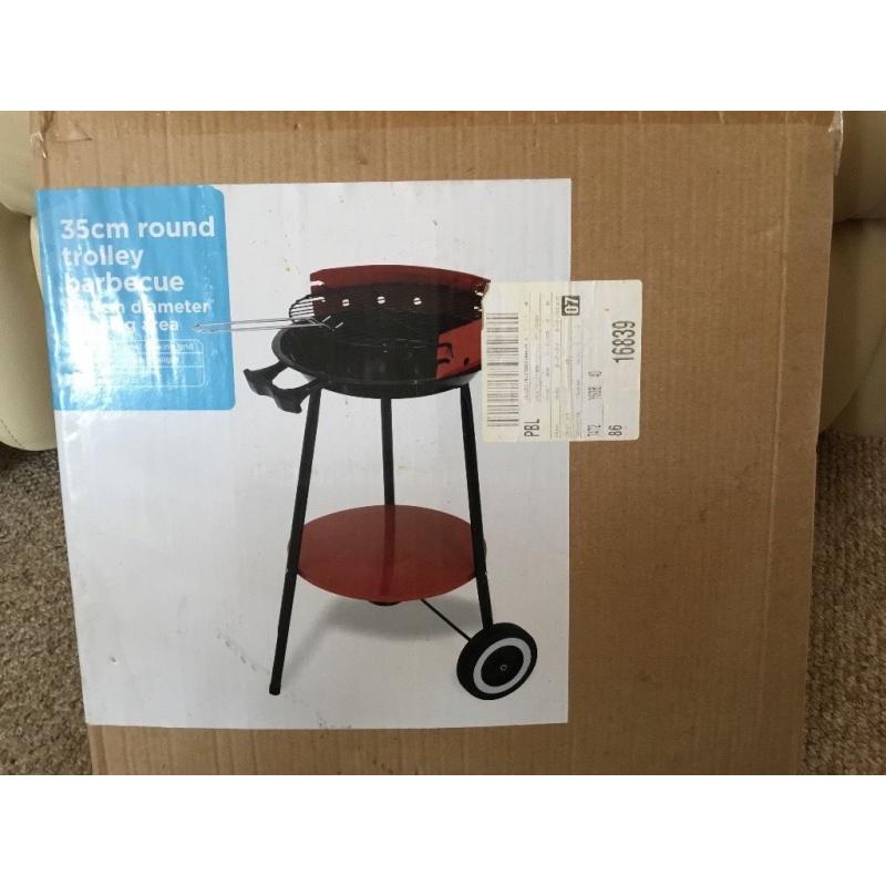 New in box round trolley barbeque
