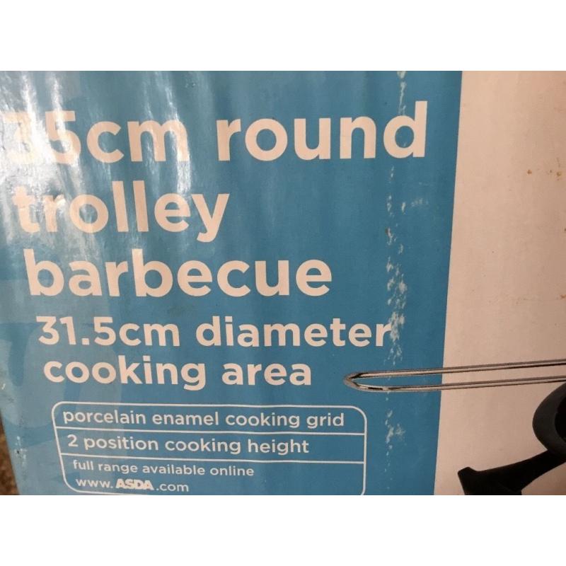 New in box round trolley barbeque