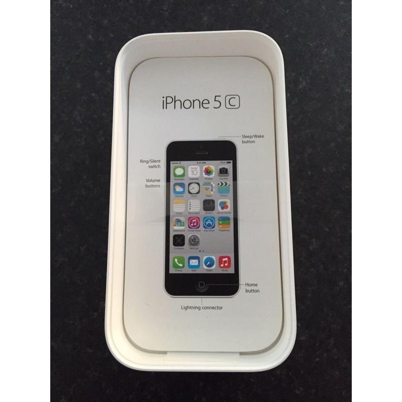 White iPhone 5C on O2