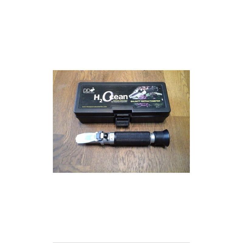 QUALITY H2 OCEAN MARINE AQUARIUM SALINITY REFRACTOMETER WITH CASE