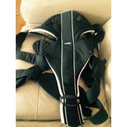BabyBjorn Miracle Black and Silver Baby Carrier