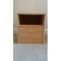 Bedside Chest/ Cabinet/ Locker, Beech