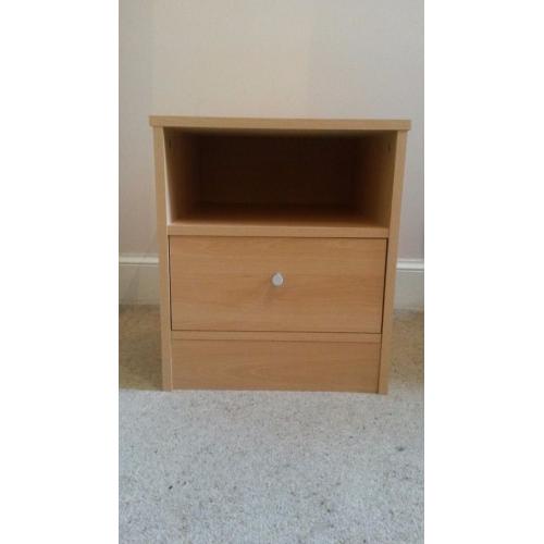 Bedside Chest/ Cabinet/ Locker, Beech