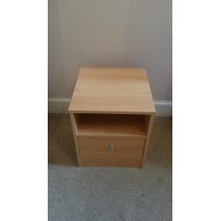 Bedside Chest/ Cabinet/ Locker, Beech