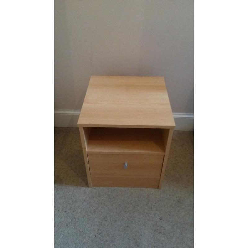 Bedside Chest/ Cabinet/ Locker, Beech