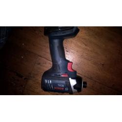 BOSCH GDR 18-Li 18 VOLT LITHIUM IMPACT DRILL 2 X BATTERIES AND CHARGER