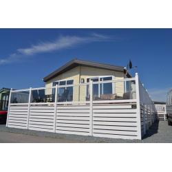 STUNNING 2016 CLEARWATER LODGE WITH PIPPED GAS, PRIVATE PARKING GREAT VIEWS OF NORTHUMBERLAND COAST