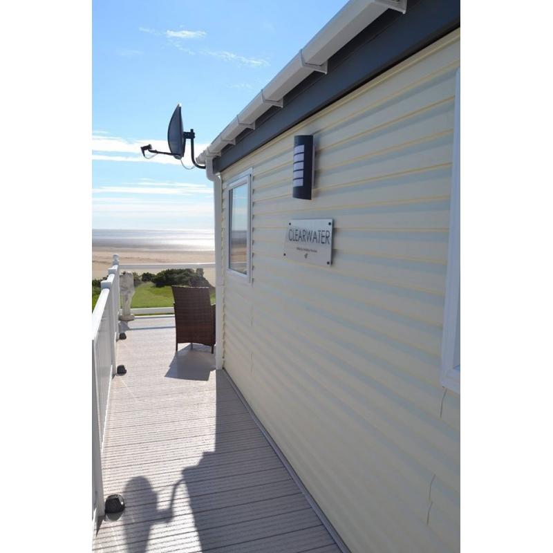 STUNNING 2016 CLEARWATER LODGE WITH PIPPED GAS, PRIVATE PARKING GREAT VIEWS OF NORTHUMBERLAND COAST