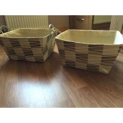 Storage baskets x 2