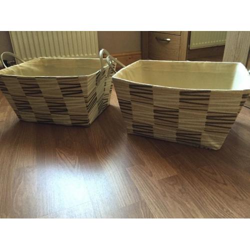 Storage baskets x 2
