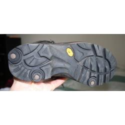 Woman or child hiking boots with leather uppers.