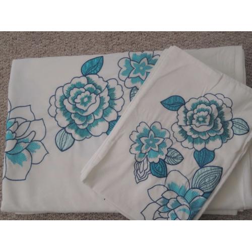 Next King Size White & Teal Duvet Set