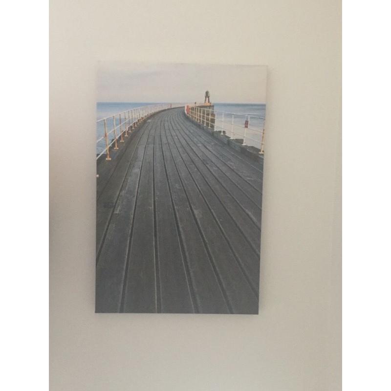 Beach Boardwalk canvas picture