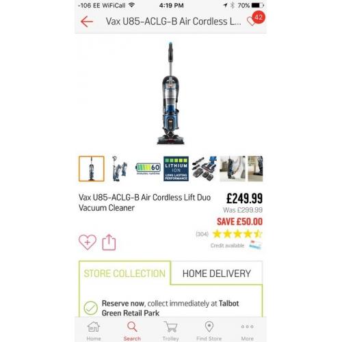 New vax cordless