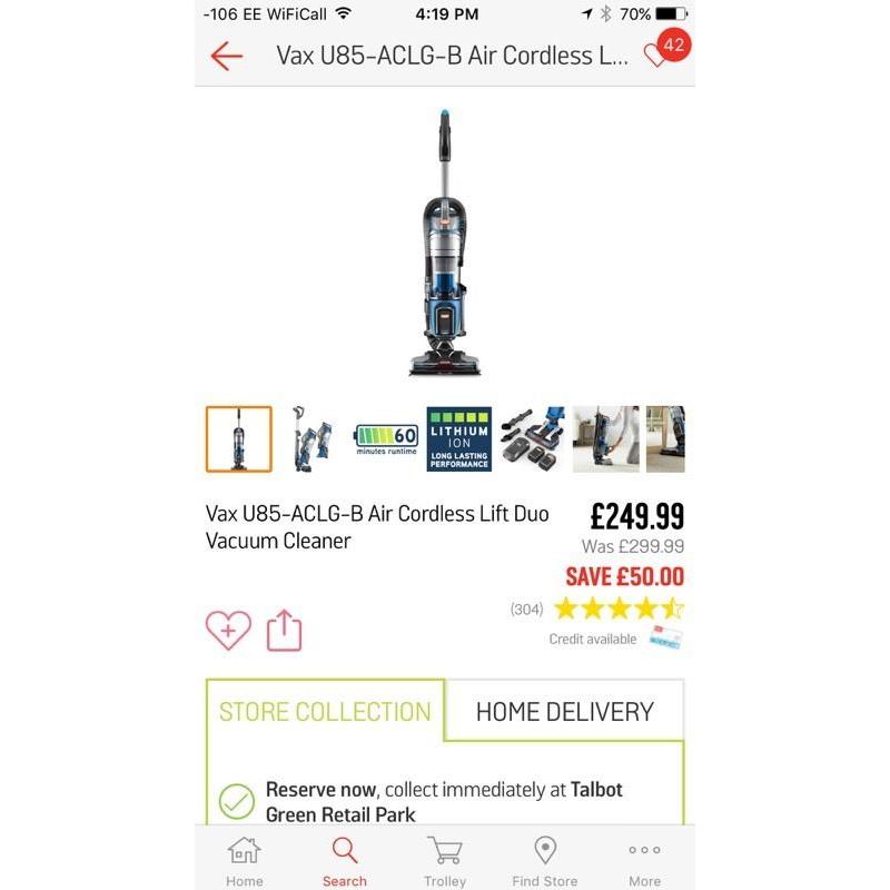 New vax cordless