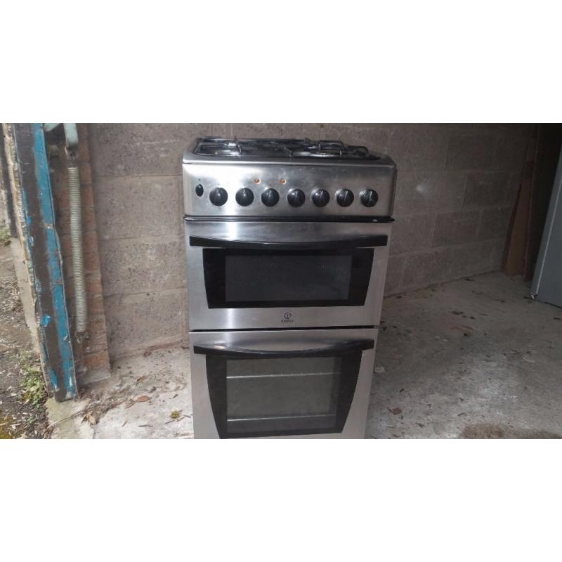 Cooker gas /electric inox - stainless steel, 50 cm