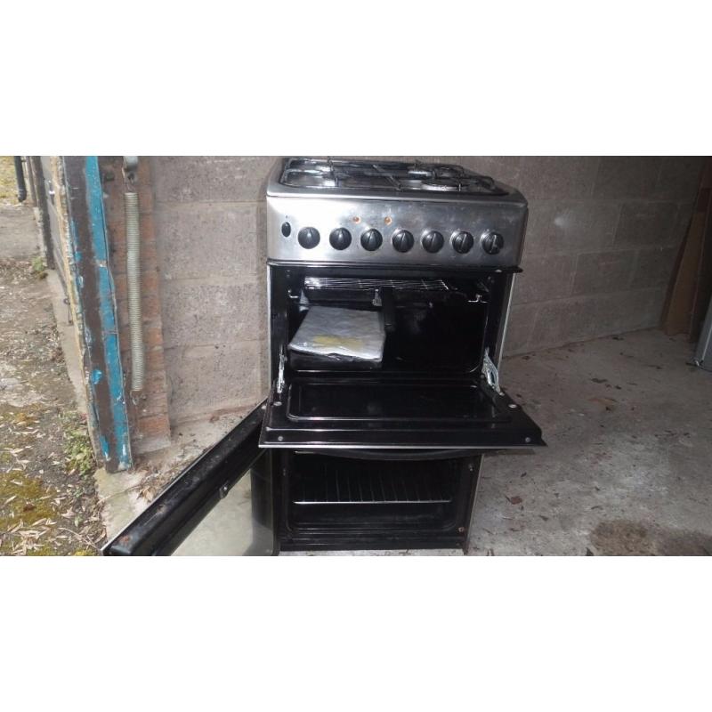 Cooker gas /electric inox - stainless steel, 50 cm