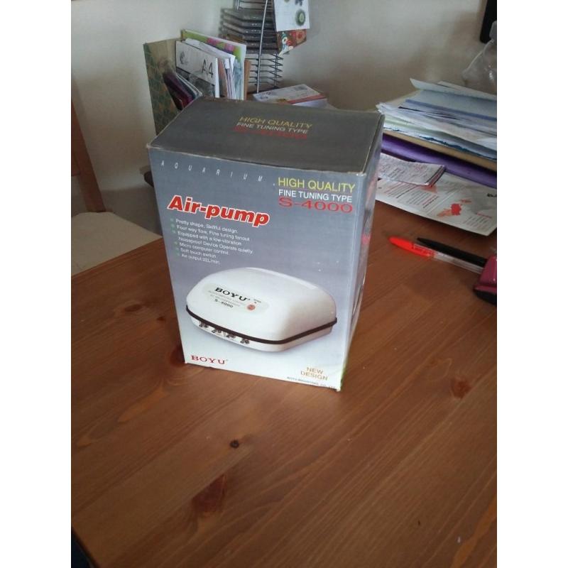 Aquarium air pump- NEW