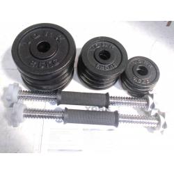 York Fitness 20KG Cast Iron Dumbell Set