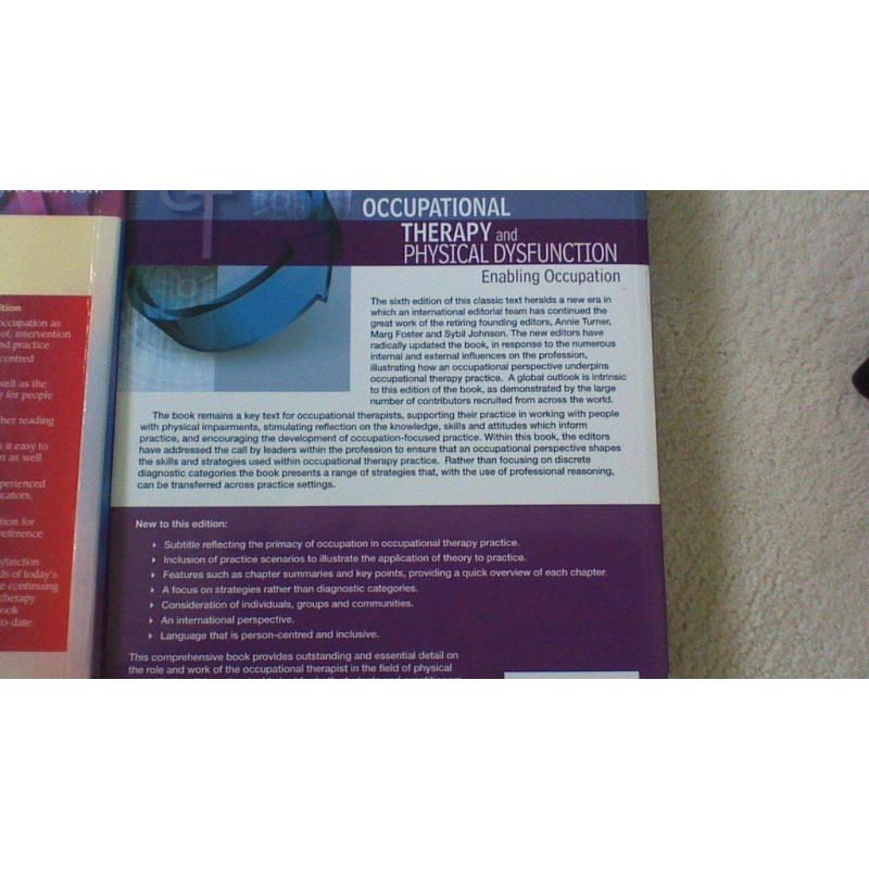 occupational therapy books (mental health and physical health core text)