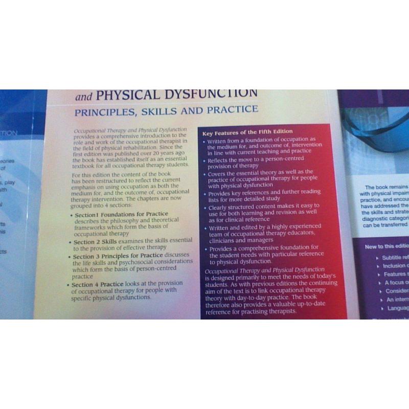 occupational therapy books (mental health and physical health core text)