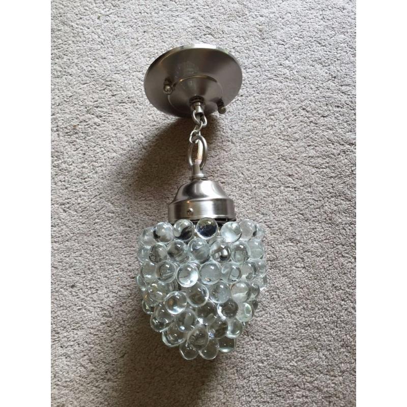 Laura Ashley glass 'grapes' ceiling pendant lamps (3 available)