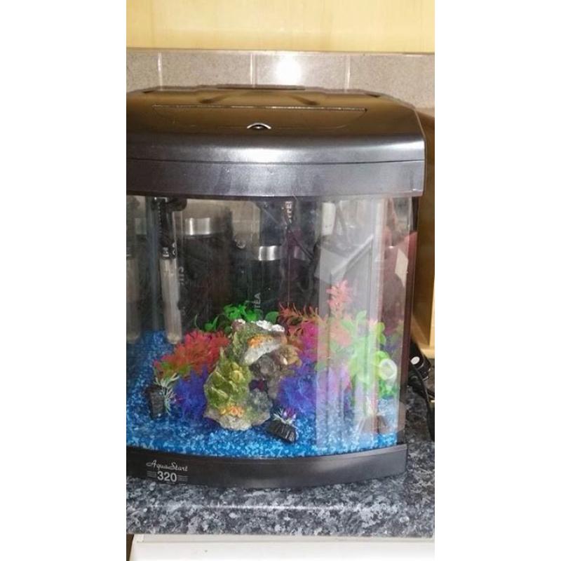 Aqua star 320 fish tank with extras
