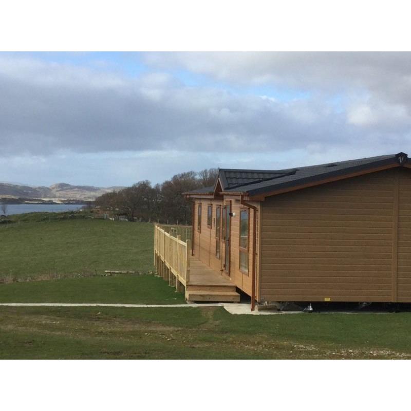 Luxury lodge for sale at Castle Sween 12 month licence available