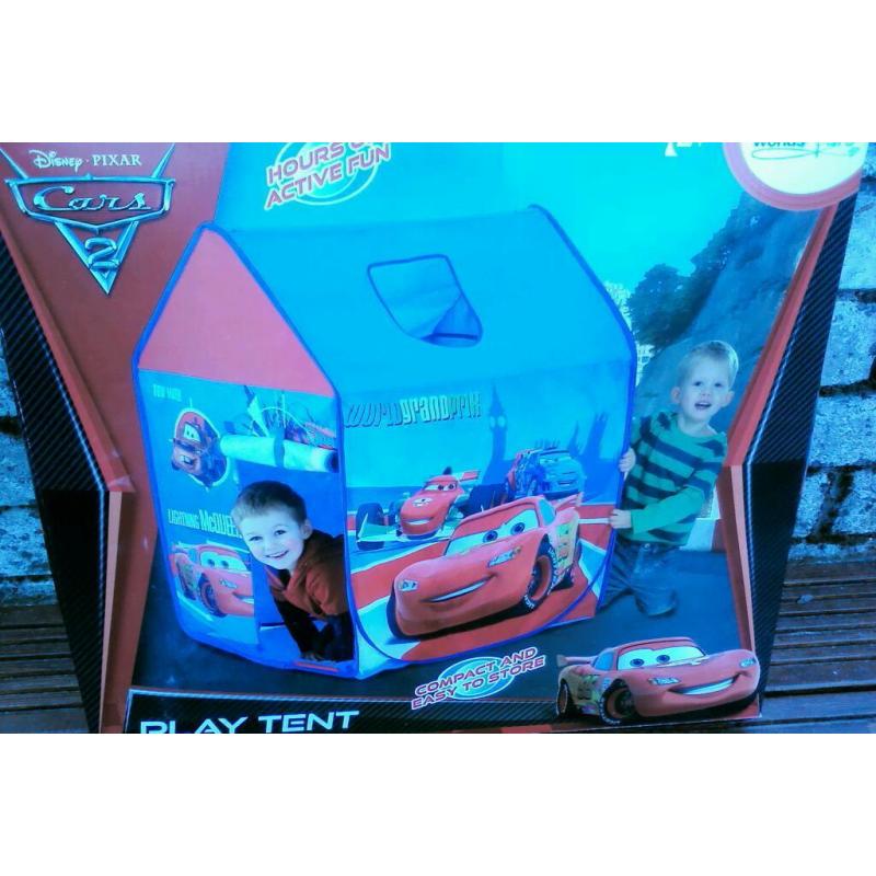 Lightning McQueen play tent. Brand new.