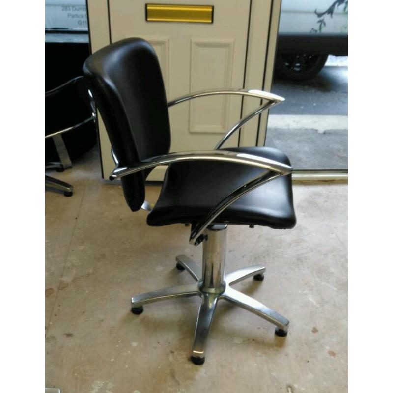 Salon styling swivel chairs