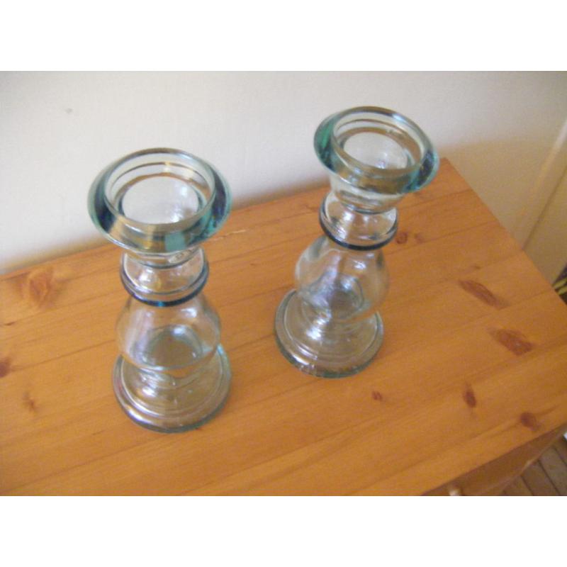 Handmade Glass Candle holders by Vidrios