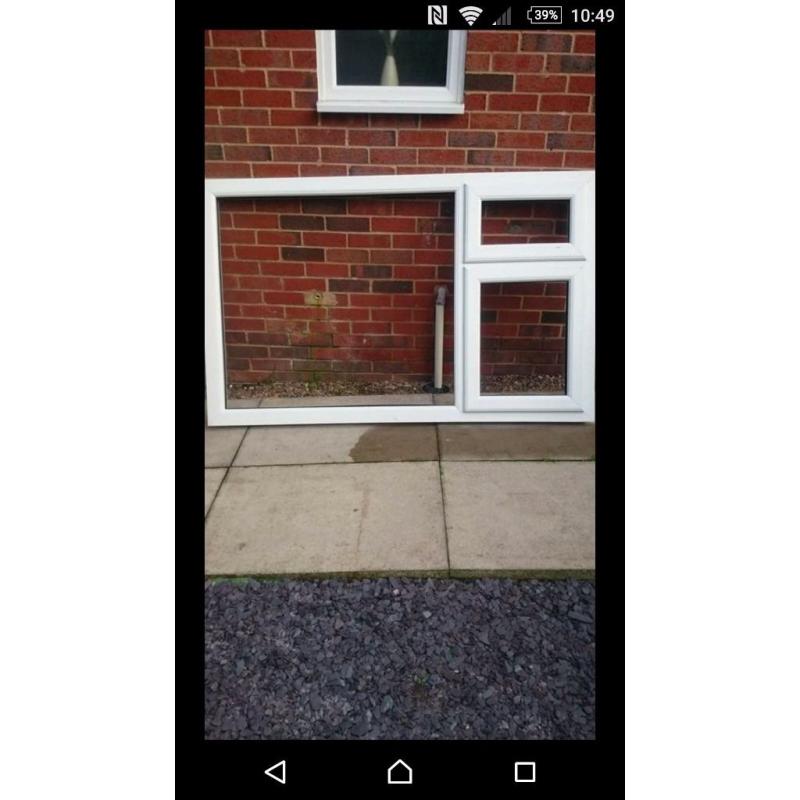 Brand new pvc window