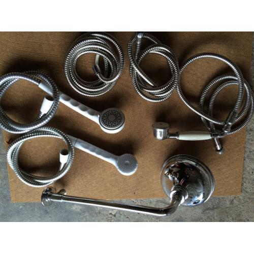 Shower Heads and hoses-various types and shapes
