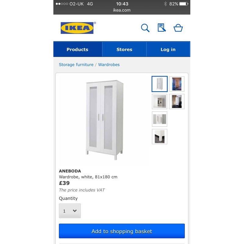 IKEA white wardrobe