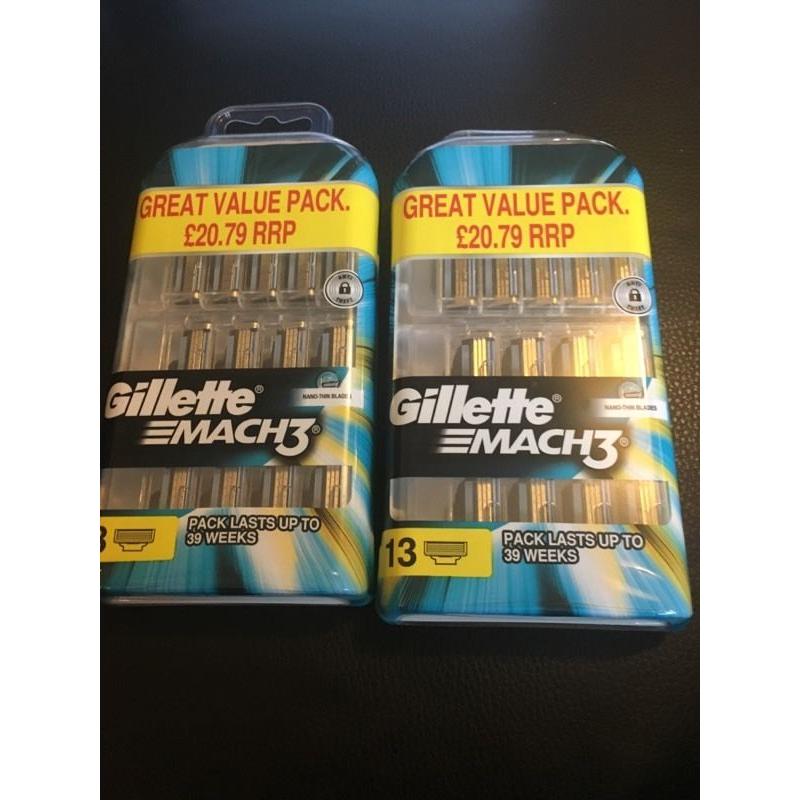Gillette match 3 blades X 13