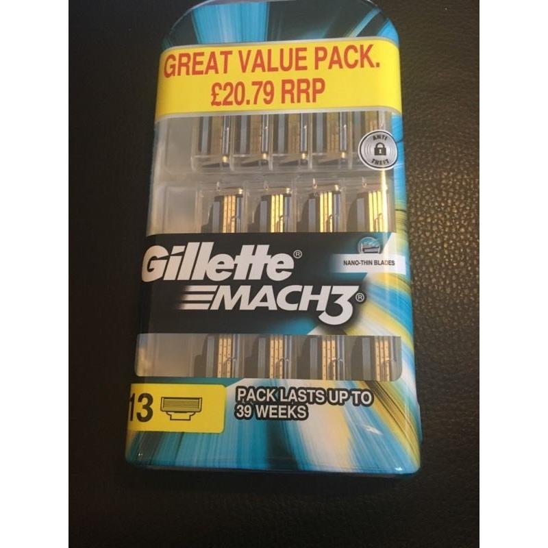 Gillette match 3 blades X 13