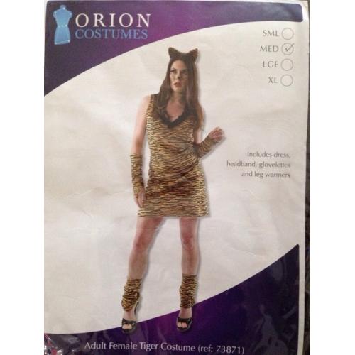 Adult fancy dress tiger costume size medium