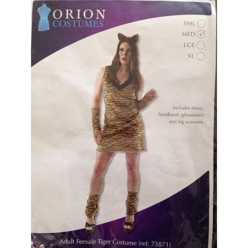 Adult fancy dress tiger costume size medium