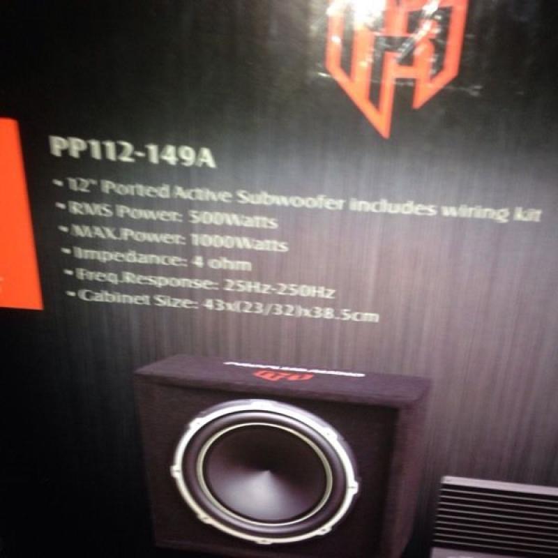 ProPlus 12inch 1000w Sub Built In Amplifier Bass Box