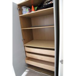Large spacious double mirror door wardrobe