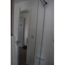 Large spacious double mirror door wardrobe