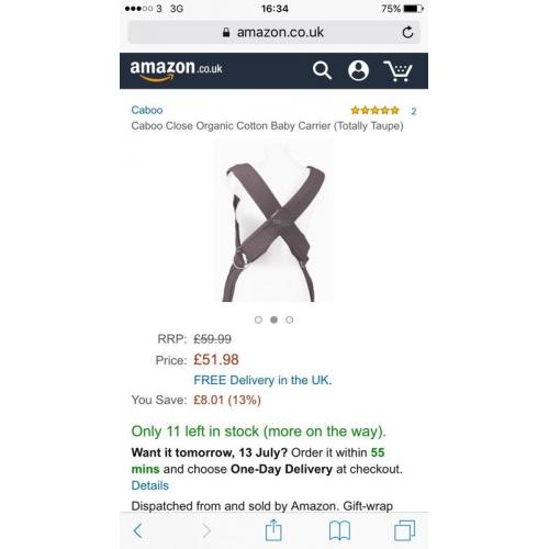 CABOO CLOSE BABY CARRIER