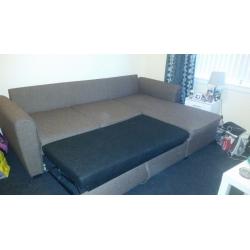 Siena Fabric Corner Sofa Bed with Storage