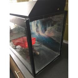 Aquarium with heater