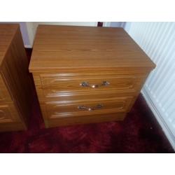 two bedside cabinet in teak