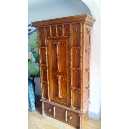 Beautiful handmade large hardwood wardrobe