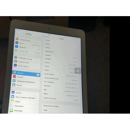 Ipad air faulty home button so I use asselbility apart from that it's fine