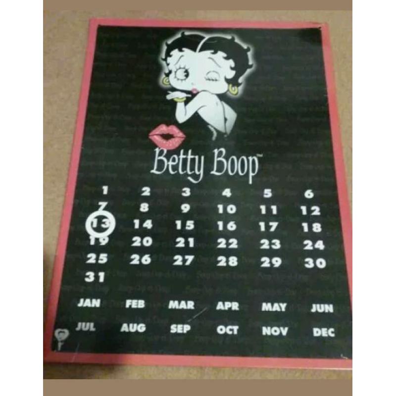 Betty Boop calendar&magnet